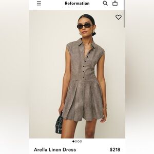 Reformation Arella Linen Dress NWOT